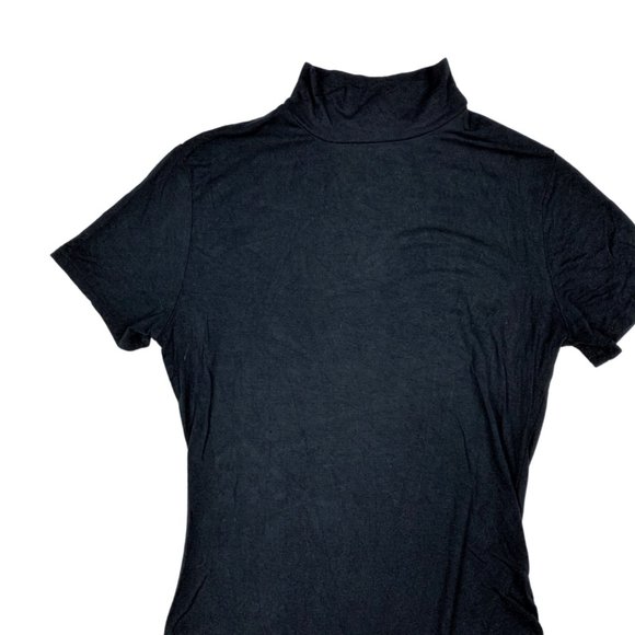 (Up To 50% Off SALE) Garage Turtleneck Short Sleeve Bodysuit Top - Picture 2 of 3